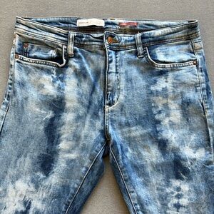 Anthropologie Pilcro Slim Boyfriend Tie Dye Acid Wash Jeans Sz:30